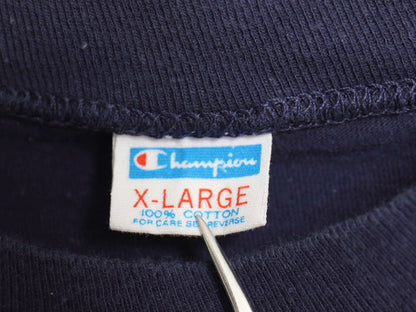 70s USA製 チャンピオン 2段 フロッキー プリント 半袖 Tシャツ メンズ XL 小さめ L ヴィンテージ バータグ シングルステッチ グラフィック