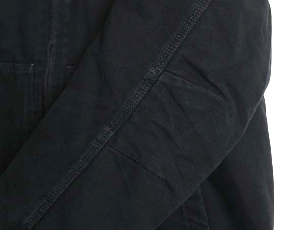 US企画 カーハート アクティブ ジャケット メンズ L / ワーク ダック パーカー 中綿 キルティング ライナー フルジップ ブルゾン ブラック