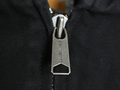 US企画 カーハート アクティブ ジャケット メンズ L / ワーク ダック パーカー 中綿 キルティング ライナー フルジップ ブルゾン ブラック