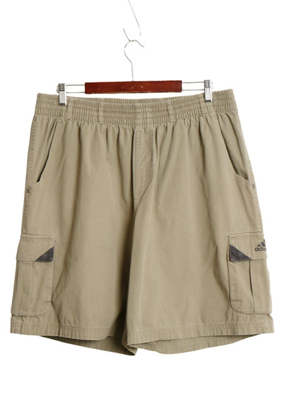 ☆ アディダス コットン カーゴ ショーツ メンズ 2XL 古着 ショートパンツ イージーパンツ アウトドア バギー パフォーマンス 大きいサイズ