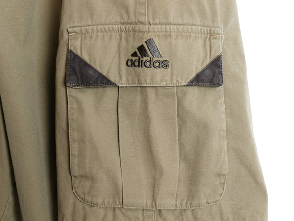 ☆ アディダス コットン カーゴ ショーツ メンズ 2XL 古着 ショートパンツ イージーパンツ アウトドア バギー パフォーマンス 大きいサイズ