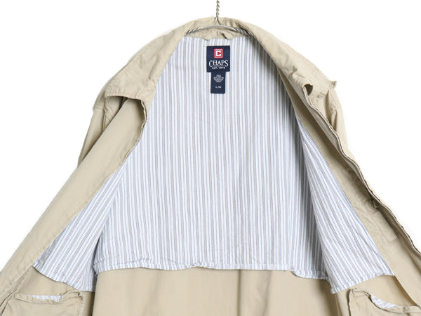 00s チャップス ラルフローレン コットン スイングトップ ジャケット メンズ L オールド ポロ ブルゾン フルジップ ワンポイント シンプル