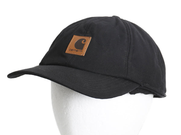 US企画 カーハート ワークフレックス イヤー ラップ キャップ メンズ L / XL 帽子 ワーク コットン キャンバス 耳当て付き 大きいサイズ 黒