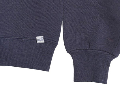 80s USA製 ラッセル カレッジ プリント スウェット メンズ レディース M / ヴィンテージ トレーナー 裏起毛 前V クルーネック シンプル 紺