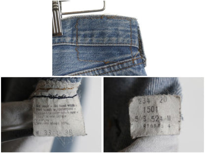 80s USA製 ★ リーバイス 501 赤耳 デニム パンツ 実寸 32 33 / 古着 ヴィンテージ 内股シングル 黒カン ジーパン ボタンフライ ストレート