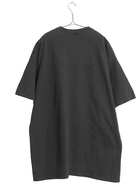 90s USA製 タイガー イラスト プリント 半袖 Tシャツ メンズ レディース XL 古着 オールド アニマル アート キャラクター 大きいサイズ 黒