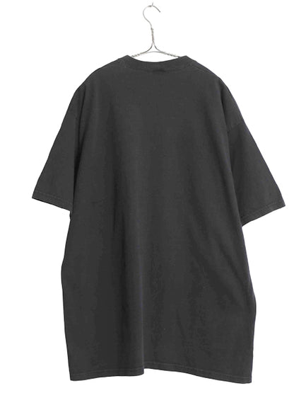90s USA製 タイガー イラスト プリント 半袖 Tシャツ メンズ レディース XL 古着 オールド アニマル アート キャラクター 大きいサイズ 黒