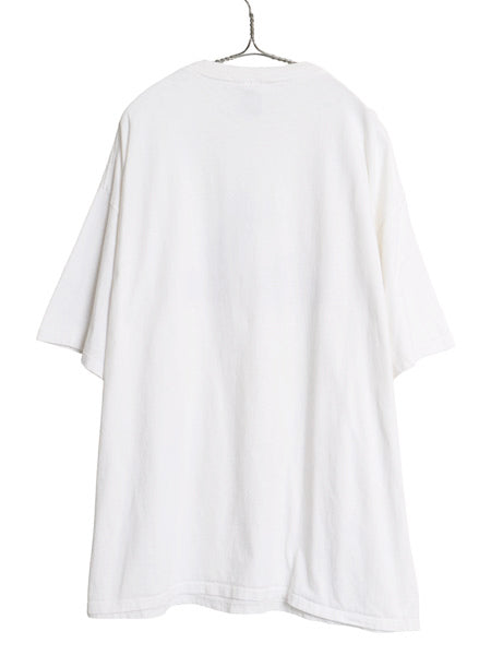 00s アディダス ロゴ プリント Tシャツ メンズ XL / オールド カットソー ヘビーウェイト コットン クルーネック シンプル 白 大きいサイズ
