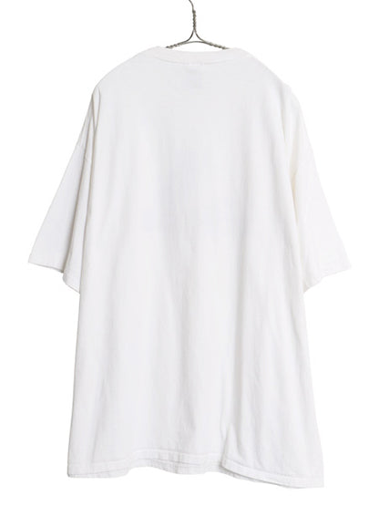 00s アディダス ロゴ プリント Tシャツ メンズ XL / オールド カットソー ヘビーウェイト コットン クルーネック シンプル 白 大きいサイズ