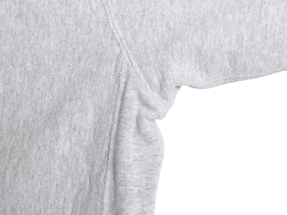 90s USA製 2段 カレッジ プリント スウェット フード パーカー メンズ  XL / オールド リバース タイプ トレーナー プルオーバー 裏起毛 灰