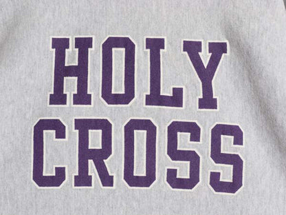 90s USA製 2段 カレッジ プリント スウェット フード パーカー メンズ  XL / オールド リバース タイプ トレーナー プルオーバー 裏起毛 灰