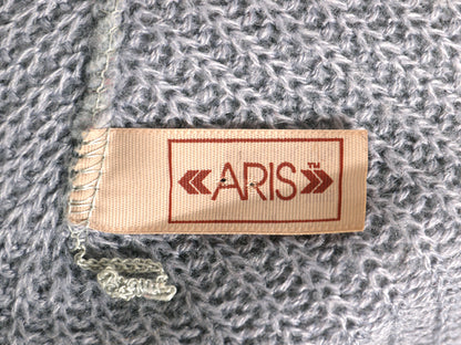 毛足 アンゴラ ウール ベレー帽 メンズ レディース フリーサイズ / 古着 無地 ベレー 帽子 ニット キャップ シンプル 防寒 あったか グレー