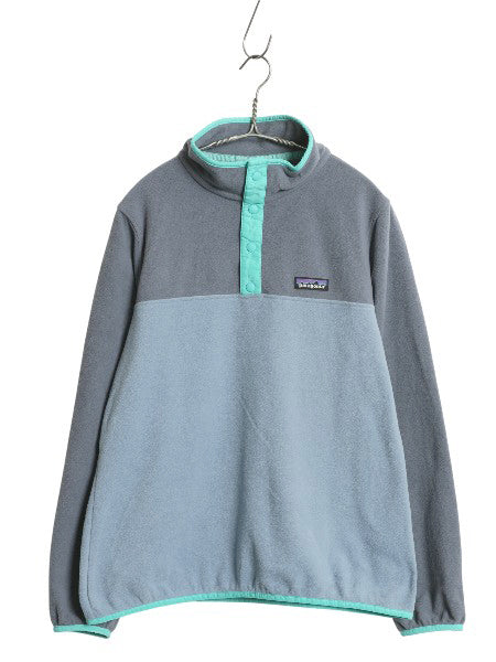 US企画 パタゴニア マイクロD スナップT レディース L / 22年製 アウトドア フリース プルオーバー ジャケット ブルゾン ハイネック ロンT