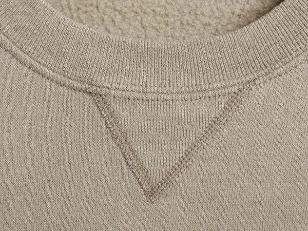 90s ラッセル 2段 ロゴ 刺繍 スウェット メンズ レディース XL 古着 オールド トレーナー 裏起毛 前V クルーネック 大きいサイズ シンプル