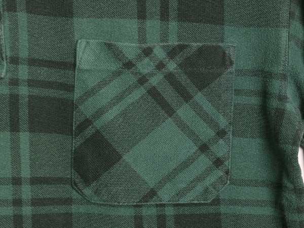 90s オールド ギャップ ヘンリーネック 鹿の子 長袖 Tシャツ メンズ XL オールド ロンT シャツ タイプ ポケット付き チェック 大きいサイズ