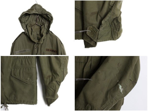 60s 米軍実物 US ARMY M-65 フィールド ジャケット MEDIUM SHORT / ヴィンテージ 68年製 ミリタリー 2nd アルミ 軍物 ジャンパー ブルゾン