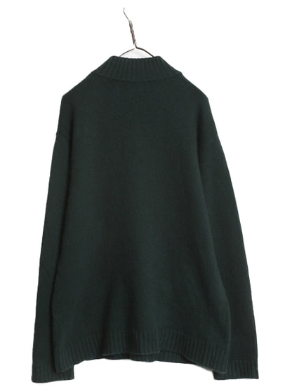 90s ローレン ラルフローレン ハーフジップ ニット セーター メンズ XL / 古着 オールド ポロ メリノ ウール アンゴラ カシミヤ ハイネック