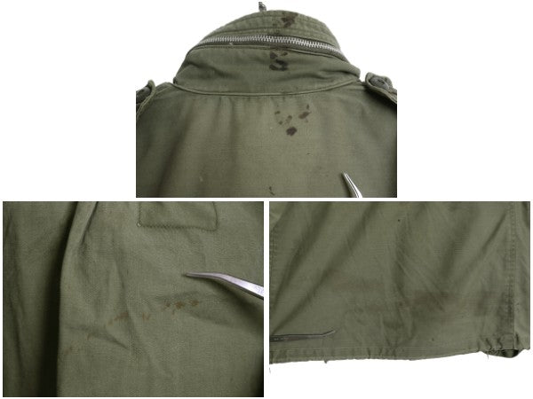 60s 米軍実物 US ARMY M-65 フィールド ジャケット MEDIUM REGULAR 程 ヴィンテージ ミリタリー 2nd アルミ 軍物 M65 ジャンパー ブルゾン 