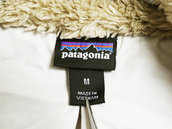 パタゴニア ロスガトス フリース ベスト レディース М / 古着 ハイ パイル ボア 重ね着 フルジップ アウトドア ハイネック ワンポイント