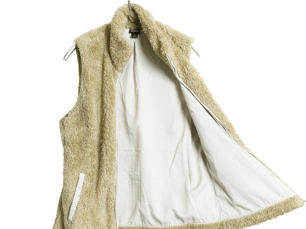 パタゴニア ロスガトス フリース ベスト レディース М / 古着 ハイ パイル ボア 重ね着 フルジップ アウトドア ハイネック ワンポイント