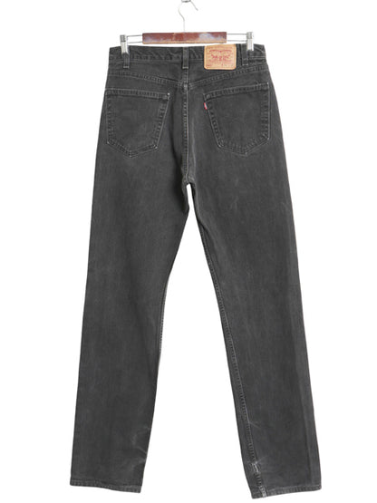 00s USA製 リーバイス 505 ブラック デニム パンツ メンズ 34 36 オールド ジーンズ ジーパン Gパン スリム ストレート ボトムス 黒 赤タブ