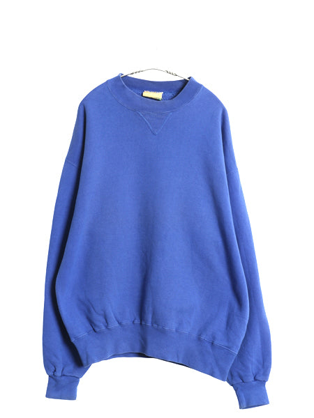 80s 90s USA製 エルエルビーン ラッセル 別注 無地 スウェット メンズ レディース XL / ヴィンテージ トレーナー 前V 裏起毛 大きいサイズ