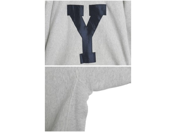 90s USA製 YALE カレッジ ロゴ刺繍 スウェット メンズ XXL オールド イエール トレーナー 裏起毛 大きいサイズ リバース タイプ イニシャル
