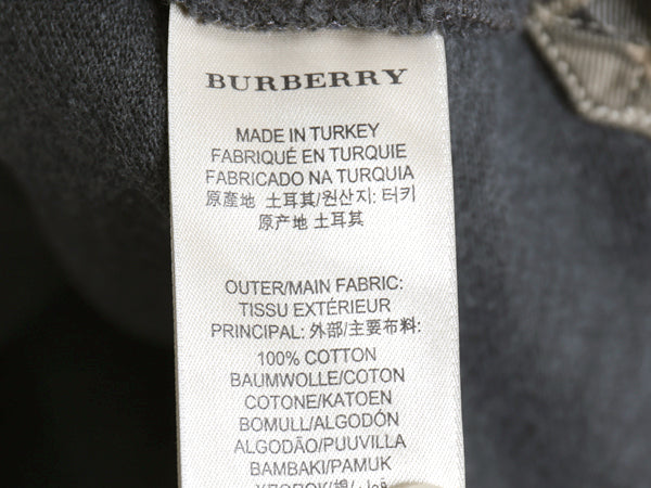 バーバリー ブリット 鹿の子 半袖 ポロシャツ メンズ M / 半袖シャツ ノバチェック コットン ワンポイント カットソー ボックス チャコール
