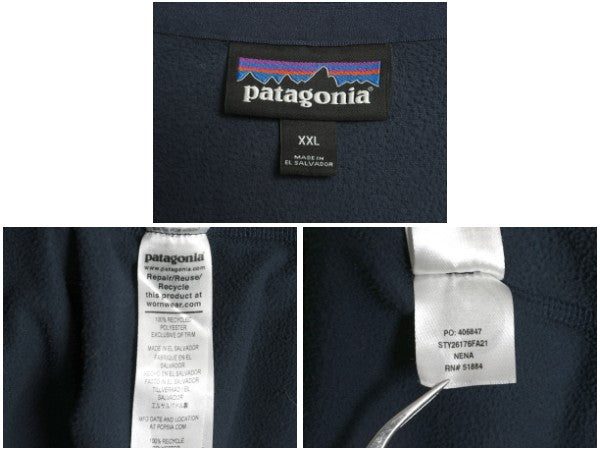 パタゴニア マイクロD ハーフジップ フリース プルオーバー メンズ XXL 21年製 ロンT 長袖 Tシャツ ハイネック 大きいサイズ トップス 企業