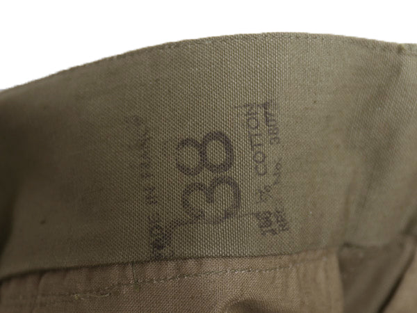 デッドストック 50s ★ フランス軍 実物 M-47 フィールド パンツ 実寸 36 33 程 ユーロ ヴィンテージ 前期型 コットン キャンバス フレンチ