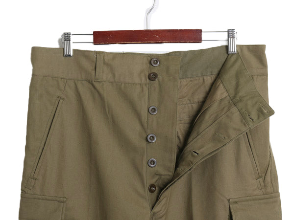 デッドストック 50s ★ フランス軍 実物 M-47 フィールド パンツ 実寸 36 33 程 ユーロ ヴィンテージ 前期型 コットン キャンバス フレンチ