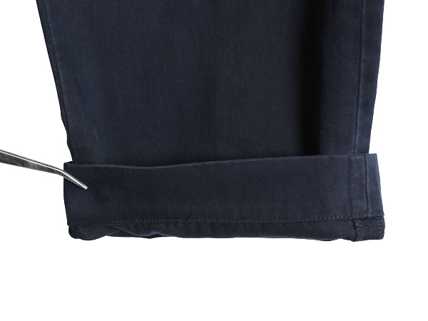 90s ポロ ラルフローレン コットン チノ パンツ メンズ 実寸 34 25 / オールド スラックス チノパン ストレート ツータック クロップド 紺