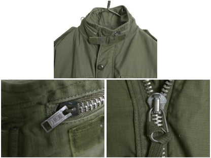 70s 米軍実物 US ARMY M-65 フィールド ジャケット SMALL SHORT 程/ ヴィンテージ ミリタリー 2nd アルミ 軍物 M65 ジャンパー ブルゾン 