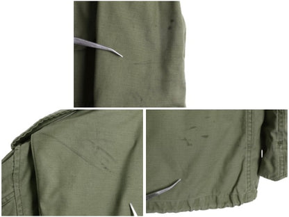 70s 米軍実物 US ARMY M-65 フィールド ジャケット SMALL SHORT 程/ ヴィンテージ ミリタリー 2nd アルミ 軍物 M65 ジャンパー ブルゾン 