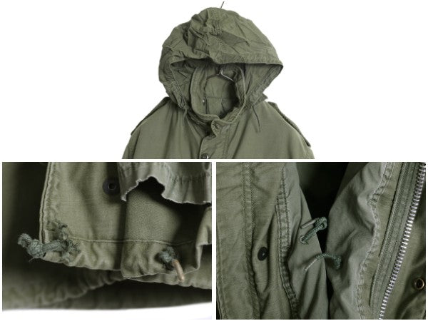 70s 米軍実物 US ARMY M-65 フィールド ジャケット SMALL SHORT 程/ ヴィンテージ ミリタリー 2nd アルミ 軍物 M65 ジャンパー ブルゾン 