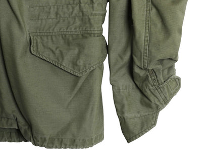 70s 米軍実物 US ARMY M-65 フィールド ジャケット SMALL SHORT 程/ ヴィンテージ ミリタリー 2nd アルミ 軍物 M65 ジャンパー ブルゾン 