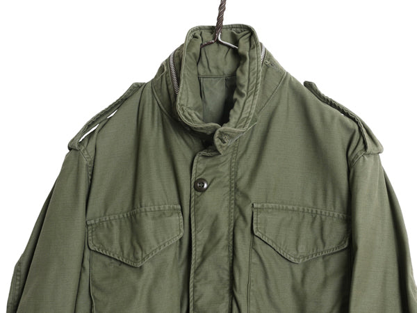 70s 米軍実物 US ARMY M-65 フィールド ジャケット SMALL SHORT 程/ ヴィンテージ ミリタリー 2nd アルミ 軍物 M65 ジャンパー ブルゾン 