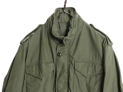 70s 米軍実物 US ARMY M-65 フィールド ジャケット SMALL SHORT 程/ ヴィンテージ ミリタリー 2nd アルミ 軍物 M65 ジャンパー ブルゾン 