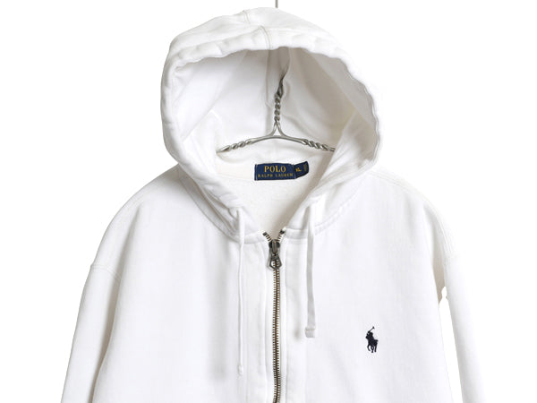 ポロ ラルフローレン フルジップ スウェット フード パーカー メンズ XL / トレーナー 裏起毛 ヘビーウェイト ワンポイント 大きいサイズ