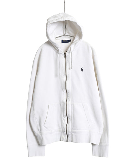 ポロ ラルフローレン フルジップ スウェット フード パーカー メンズ XL / トレーナー 裏起毛 ヘビーウェイト ワンポイント 大きいサイズ