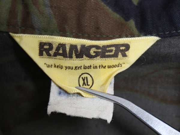70s RANGER タイガー ストライプ カモ シャツ ジャケット メンズ XL ヴィンテージ ハンティング ジャンパー 迷彩柄 ボックス 大きいサイズ