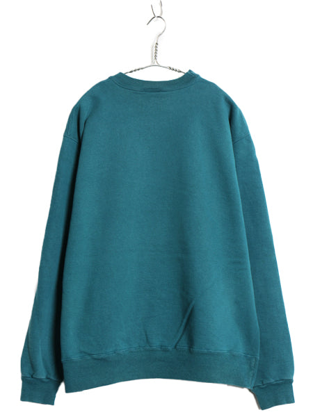 90s USA製 チャンピオン ワンポイント スウェット メンズ レディース XXL / オールド 裏起毛 トレーナー スクリプト ロゴ 前V 大きいサイズ