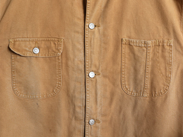 80s USA製 ★ ポロ ラルフローレン ダック カバーオール ジャケット メンズ M 古着 ヴィンテージ ワーク チョアコート ウール ライナー付き