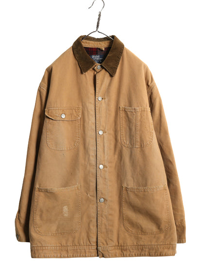 80s USA製 ★ ポロ ラルフローレン ダック カバーオール ジャケット メンズ M 古着 ヴィンテージ ワーク チョアコート ウール ライナー付き
