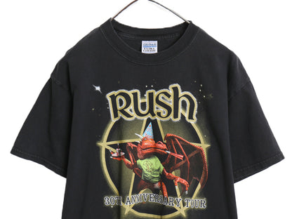 00s ラッシュ 30周年記念 ツアー 両面 プリント Tシャツ メンズ M / オールド オフィシャル グラフィック ヘビーウェイト ロック バンド 黒