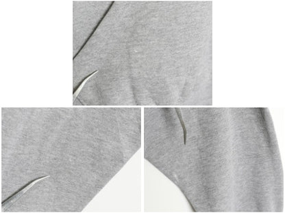 00s ラッセル カレッジ プリント スウェット フード パーカー メンズ レディース L オールド トレーナー 裏起毛 プルオーバー シンプル 灰