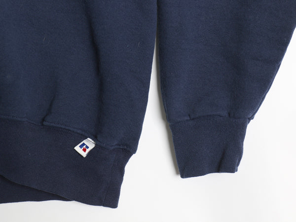 90s ラッセル 無地 スウェット メンズ レディース XXL オールド トレーナー 前V ワンポイント ブランク クルーネック 裏起毛 大きいサイズ