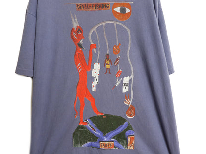 90s USA製 ★ ハウスオブブルース アート イラスト プリント Tシャツ メンズ XL / オールド レッドデビル シングルステッチ グラフィック