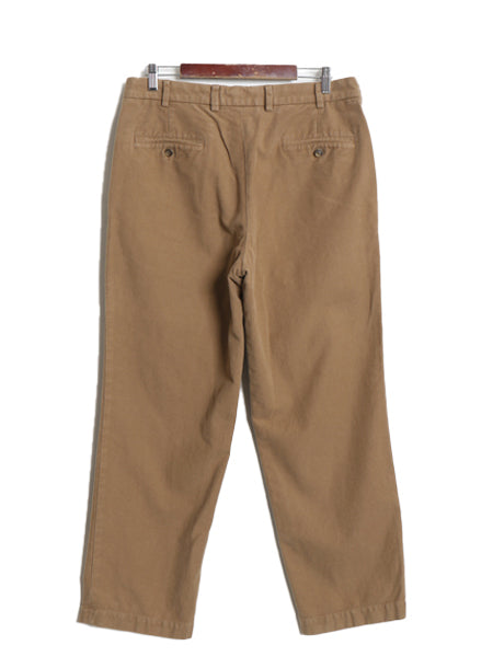 ブルックスブラザーズ モールスキン コットン パンツ メンズ 35 30 / ノータック スラックス ストレート チノパン ボトムス トラウザー 茶