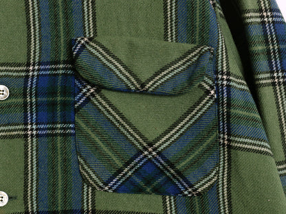 60s 70s USA製 ★ ペンドルトン チェック オープンカラー ウール シャツ メンズ L / ヴィンテージ ループ留め 開襟 ボックス マルチカラー